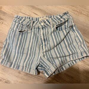 PacSun Mom Short Striped Jean Shorts